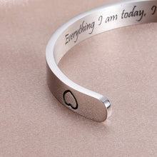 Load image into Gallery viewer, Family Tree Bracelets for Women Inspirational Gifts for Mom Mother from Daughter Son Mothers DAY Motivational Birthday Cuff Bangle Personalized Mantra Jewelry Expandable