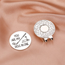 Load image into Gallery viewer, Golf Ball Marker Boyfriend Husband Golf Gifts for Men Unique Anniversary Birthday Golf Accessories for Golfer Fathers Day Valentines Golf Lover Magnetic Hat Clip for Him from Wife Girlfriend Christmas