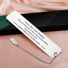 Load image into Gallery viewer, Inspirational Retirement Gifts for Women Men Appreciation Bookmark with Chain for Retired Boss Leader Office Colleagues Happy Retirement Coworker Leaving Gifts for Teacher Nurse Retiree Book Lovers