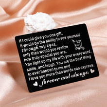 Load image into Gallery viewer, Anniversary Wedding Gifts for Husband Boyfriend Romantic Wallet Card Insert for Him Her Birthday Valentines Engagement I Love You Gifts for Couples Groom Fiance Bride Wife Mini Love Note for Christmas