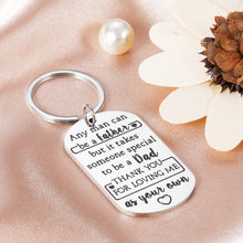 Load image into Gallery viewer, Dad Gifts from Daughter Son Fathers Day Gifts for Stepdad from Kids Thank You Gifts Keychain for Daddy Stepfather Bonus Dad Christmas Birthday Valentines Anniversary Thanksgiving Presents for Men Papa