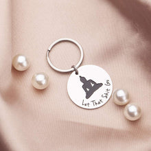 Load image into Gallery viewer, Inspirational Gift Keychain for Him Her Teenager Boys Girls Son Daughter from Mom Dad- Budha Yoga Quote Relax Sign-Best Friend Gifts for Men Women Funny Relax Sign-Let That Go