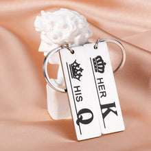 Load image into Gallery viewer, Valentines Day Gifts for Him Boyfriend Girlfriend His and Her Matching Keychain for Couples Husband Wife Anniversary Wedding Birthday Gift for Bride Groom Newlywed Engagement Christmas Fiance Men Gift