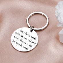 Load image into Gallery viewer, We'll be Friends Until We are Old and Senile - Best Friend BFF Gifts for Women - Funny Long Distance for Unbiological Soul Sister, Besties Birthday Jewelry Graduation Gifts