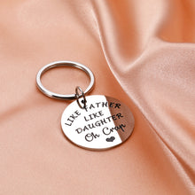 Load image into Gallery viewer, Dad Gifts from Daughter Funny Dad Gifts for Dad Birthday Fathers Day Like Father Like Daughter Keychain for Daddy Husband Stepdad New Dad to be from Kids Stepdaughter Wife Valentines Christmas Gifts