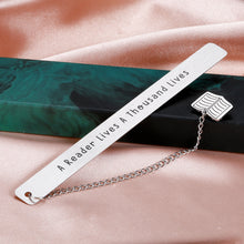 Load image into Gallery viewer, Bookmark Gifts for Book Lover Inspirational Gifts for Women Men Book Club Gifts for Reader Writer Christmas Birthday Gifts for Friend Coworker Teenage Boys Girls Librarian Graduation Gifts for Teacher