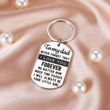 Load image into Gallery viewer, Dad Christmas Gifts I Love You Dad Keychain from Daughter Christmas Father’s Day Gifts for Daddy Stepdad Father Bonus Dad Husband Birthday Valentine Wedding Gift To My Dad for Father of the Bride Papa