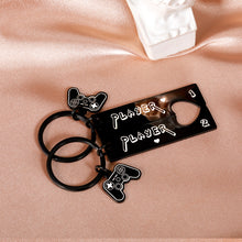 Load image into Gallery viewer, Player 1 Player 2 Christmas Valentines Day Gifts for Boyfriend Girlfriend Funny Gamer Gifts for Couples Matching Keychain for Men Husband from Wife Couple for Fiance Groom Birthday Anniversary Wedding