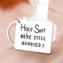 Load image into Gallery viewer, Anniversary Gifts Keychain for Him Husband Wife Valentines Day Wedding Christmas Birthday Gifts 5th 10th Anniversary Keychain for Couples Her Women Funny Gag Gifts for Him Men Hubby Wifey