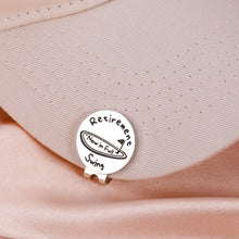 Load image into Gallery viewer, Golf Ball Marker Golf Retirement Gifts for Men Women Funny Golf Gifts for Retiree Coworker Boss Golf Lover Retirement Magnetic Hat Clip Golf Accessory for Office Employee Dad Golfer Birthday Christmas