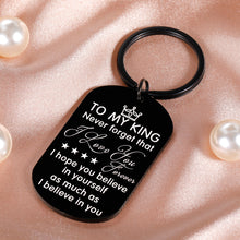 Load image into Gallery viewer, Anniversary Gifts for Him Husband I Love You Gifts for Men Boyfriend To My Man Keychain for Hubby Groom Fiance Valentines Day Wedding Gifts Couple Keyring for Birthday Christmas from Wife Girlfriend