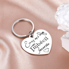 Load image into Gallery viewer, Valentines Day Gifts You’re My Favorite Keychain Husband Gifts for Boyfriend from Wife Girlfriend Wedding Birthday -Anniversary for Wife Her Him Wifey Hubby Eres Mi Imbécil Favorito.