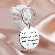 Load image into Gallery viewer, We'll be Friends Until We are Old and Senile - Best Friend BFF Gifts for Women - Funny Long Distance for Unbiological Soul Sister, Besties Birthday Jewelry Graduation Gifts