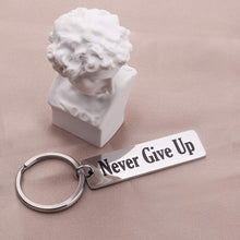 Load image into Gallery viewer, Inspirational Graduation Gifts Keychain for Teen Girls Women Men Boy Girlfriend Best Friend Motivational Quotes -Never Give Up- Graduation Birthday Wedding Charm Pendant