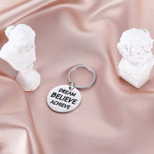 Load image into Gallery viewer, Inspirational Keychains for Women Personalized Gift for Her Him Teenage college Students Engraved Crown Birthday Chrismas Jewelry Keyring