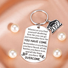 Load image into Gallery viewer, 2022 Graduation Gifts Keychain for Him Her Teens Inspirational Graduation Gifts for Women Men College High School Nurse Master PhD Law Medical Students Grad Gifts for Senior Class of 2022 Son Daughter