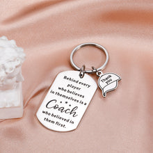 Load image into Gallery viewer, Coach Thank You Gifts for Men Football Soccer Basketball Coach Appreciation Gifts Sports Match Cheer Keychain Volleyball Softball Swim Team Gifts Baseball Hockey Coach Christmas Retirement Birthday