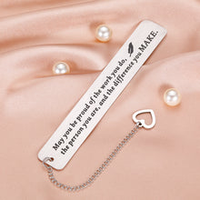 Load image into Gallery viewer, Employee Appreciation Bookmark for Office Colleague Friend Boss Thank You Gifts for Women Men Team Leader Coworker Leaving Farewell Going Away Keepsake Retirement Christmas Birthday Gift Women Teacher