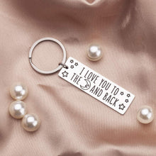 Load image into Gallery viewer, Inspirational Gift Keychain- I Love You to The Back- Couple Keychain Gifts for Girlfriend Boyfriend Women Friends Wife Him Her Husband Birthday