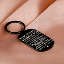 Load image into Gallery viewer, Valentines Day Gifts for Men Husband Romantic Anniversary Wedding Keychain for Hubby Boyfriend Groom from Wife Bride Soulmate to My Man I Love You Gifts for Engagement Fathers Day Birthday Christmas