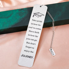 Load image into Gallery viewer, Graduation Gifts for Him Her Bookmark Class of 2023 High School College Graduation Gifts for Boys Girls Senior School Nurse Inspirational Grad Gifts for PhD Master Degree Son Daughter Medical Students