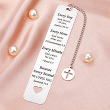 Load image into Gallery viewer, Christian Gifts for Women Men Bible Verse Inspirational Religious Bookmark Gifts for Son Daughter Friend Bible Prayer Christmas Birthday Baptism Easter Godchild Get Well Soon Gifts Church Bulk Gifts