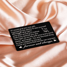 Load image into Gallery viewer, Anniversary Wedding Gifts for Husband Boyfriend Romantic Wallet Card Insert for Him Her Birthday Valentines Engagement I Love You Gifts for Couples Groom Fiance Bride Wife Mini Love Note for Christmas