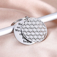 Load image into Gallery viewer, Friendship Gifts Keychain for Women Men - Side by Side or Miles Apart Friends are Always Close at Heart Best Friend Birthday Gifts for BFF Wedding Jewelry