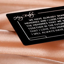 Load image into Gallery viewer, Romantic Wallet Card for Boyfriend Husband Anniversary Christmas Gifts for Hubby Fiance Him from Wife Girlfriend I Love You Gifts for Couple Valentine Birthday Wedding Engagement Gifts for Men Groom