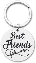 Load image into Gallery viewer, Tritiara Best Friend Keyring BFF Keychain for Women Men BFF Keychain Friendship Charms Birthday Graduation Wedding Distance Present -Best Friend Forever Jewelry