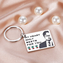 Load image into Gallery viewer, Funny Gifts for Boyfriend Girlfriend Valentines Day Gifts for Him Her The Office Merchandise Fans Keychain for Men Women Wife Husband Anniversary Wedding Keyring for Fiance Groom Couple Birthday Gifts