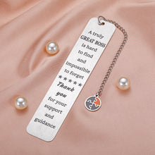 Load image into Gallery viewer, Boss Day Gifts for Women Men Boss Appreciation Leadership Bookmark for Boss Manager Coworker Boss Leaving Retirement Farewell Gift for Supervisor Boss Lady Coach Mentor Promotion Office Christmas Gift