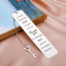 Load image into Gallery viewer, Coworker Team Gifts for Men Women Boss Employee Appreciation Gifts Bookmark for Office Colleagues Leader Thank You Retirement Gifts for Nurse Teacher Coach Farewell Going Away Birthday Teamwork Gifts