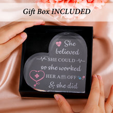 Load image into Gallery viewer, Acrylic Nurse Gifts for Women Nurse Appreciation Gifts for RN Nurse Practitioner Nursing School Student Graduation Christmas Office Gifts for Nurse Week Nurses Day Paperweight Decor for Medical Doctor