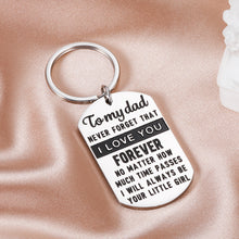Load image into Gallery viewer, Dad Christmas Gifts I Love You Dad Keychain from Daughter Christmas Father’s Day Gifts for Daddy Stepdad Father Bonus Dad Husband Birthday Valentine Wedding Gift To My Dad for Father of the Bride Papa