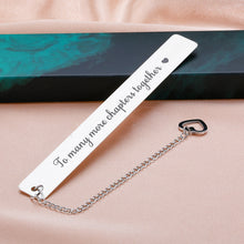 Load image into Gallery viewer, Anniversary Gifts for Him Her Valentines Gifts for Boyfriend Girlfriend Romantic Wedding Engagement Gifts for Husband Wife Bride Groom Birthday Sweetest Day Bookmark Love Gifts for Fiance Book Lovers