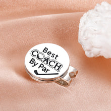 Load image into Gallery viewer, Best Coach Golf Ball Marker Gifts for Coach Retirement Christmas Thank You Gifts for Men Golfer Sports Team Appreciation Gifts for Coach Golf Lover Coworker Friend Birthday Golf Gift Magnetic Hat Clip