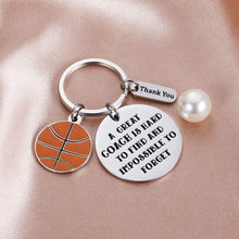 Load image into Gallery viewer, Basketball Coach Thank You Gifts - Thank You Coach Keychain Gifts a Great Coach is Hard to Find and Impossible to Forget Keychain Birthday New Year Christmas Gifts