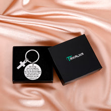 Load image into Gallery viewer, Christian Religious Gifts for Women Men Inspirational Bible Verse Keychain for Godson Goddaughter Kids Graduation Catholic Gifts for Birthday Christmas Easter Baptism Quote Gifts for Boys Cross Charms