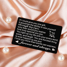 Load image into Gallery viewer, Anniversary Wedding Gifts for Husband Boyfriend Romantic Wallet Card Insert for Him Her Birthday Valentines Engagement I Love You Gifts for Couples Groom Fiance Bride Wife Mini Love Note for Christmas