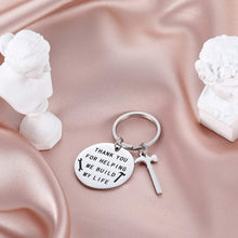 Load image into Gallery viewer, Gift for Dad Papa from Daughter Son Kids Thank You for Helping Me Building My Life Hammer Charms for Teacher Grandpa Thanksgiving Christmas Father's Day