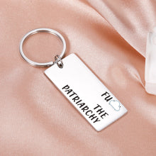 Load image into Gallery viewer, Funny Feminist FK The Patriarchy Quote Gifts for Her Women’s Rights Women Activist Gifts for Best Friend Daughter Teen Girl Power Keychain Inspirational Equality Women Feminism All Too Well Fans Gift