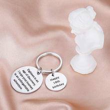 Load image into Gallery viewer, 18th Birthday Gift Keychain for Teenage Teen Girls Boys Son Daughter Kids, Friends and Family Inspirational Graduation Quote Bar Keychain, Women Jewelry