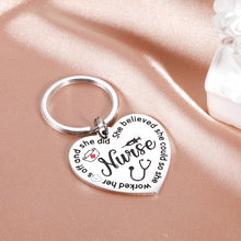 Load image into Gallery viewer, Nurse Christmas Gifts for Women Funny Nurse Appreciation Keychain for RN Nurse Week Graduation Gifts for Her Nursing School Students Birthday Thank You Gifts for Registered Nurse Practitioner Female