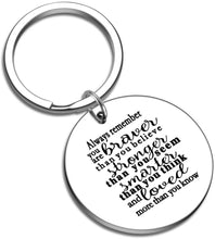 Load image into Gallery viewer, Tritiara Inspirational Graduation Gifts Keychain for College 2020 Her Teen Girls Women Men Boy Girlfriend Best Friend Always Remember You are Braver Than You Believe Motivational Quotes