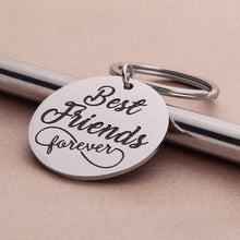 Load image into Gallery viewer, Tritiara Best Friend Keyring BFF Keychain for Women Men BFF Keychain Friendship Charms Birthday Graduation Wedding Distance Present -Best Friend Forever Jewelry