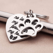 Load image into Gallery viewer, Tritiara Pet Memorial Gift Keychain for Dogs Cats Personalized -Loss of Pet Sympathy DIY Crafts Keepsake -No Longer by My Side Forever in My Heart Cat Remembrance Jewelry Keyrings