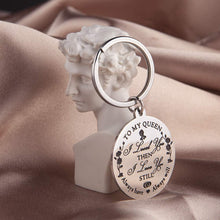 Load image into Gallery viewer, Tritiara Women Keychain for Wife Birthday Bride Wedding Day Girl Her Girls Daughter Marriage Valentines Christmas Chrismas My Queen Gift