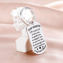 Load image into Gallery viewer, Tritiara Daughter Gifts from Mom Inspirational Keychain Gift for Teen Girl Women Graduation Stocking Stuffers for Teenage Girls Kids Birthday Gradation Wedding Presents