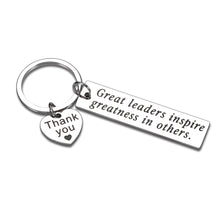 Load image into Gallery viewer, Employee Appreciation Leader Boss Christmas Gifts for Men Women Thank You Coworker Leaving Gifts for Boss Lady Supervisor Mentor from Colleague Leadership Keychain Birthday Retirement Farewell Gift